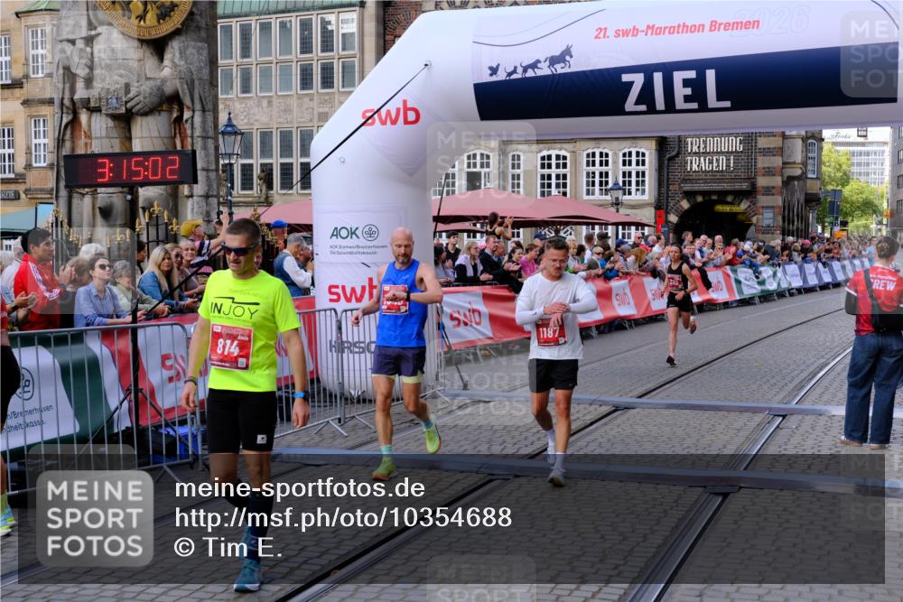 13.09.2026 - 21. swb-Marathon Bremen Tim E. http://msf.ph/oto/10354688 13.09.2026 12:45:51 Ziel 2032 meine-sportfotos.de