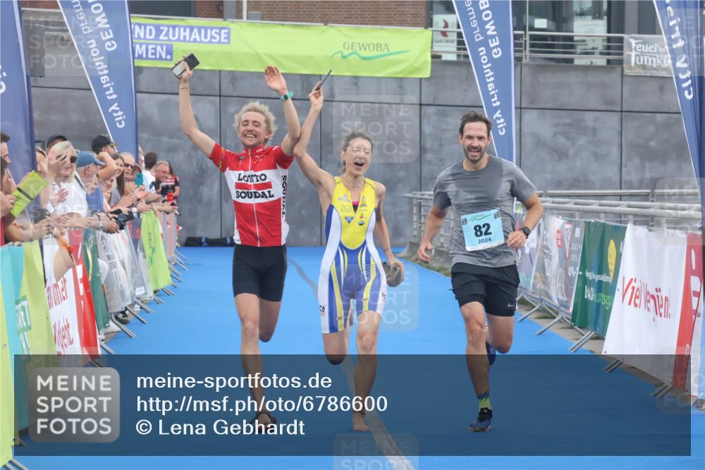 11.08.2024 - GEWOBA Citytriathlon Bremen Lena Gebhardt http://msf.ph/oto/6786600 11.08.2024 11:09:08 Ziel 82 meine-sportfotos.de