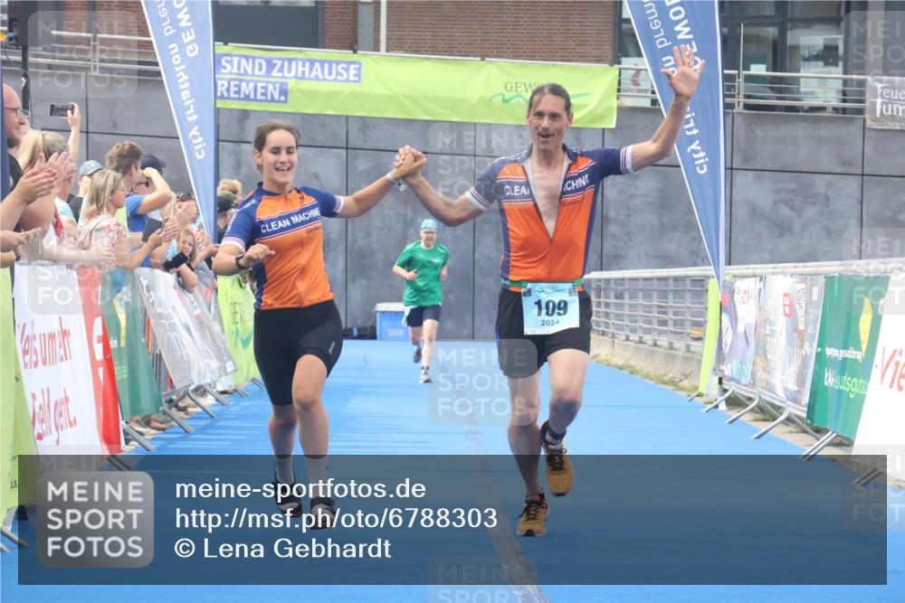 11.08.2024 - GEWOBA Citytriathlon Bremen Lena Gebhardt http://msf.ph/oto/6788303 11.08.2024 11:21:29 Ziel 5, 109 meine-sportfotos.de