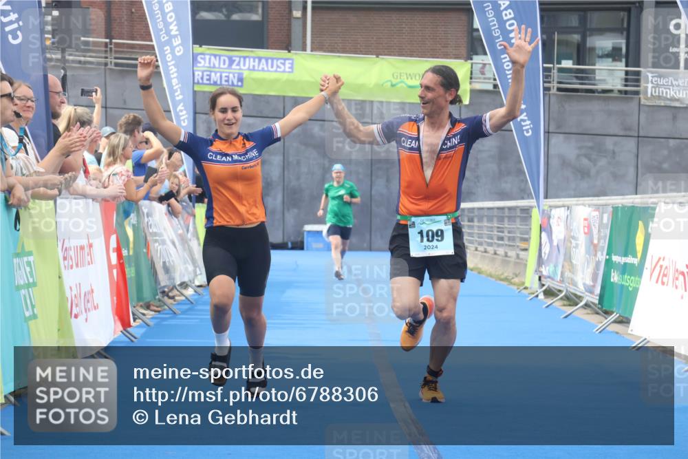 11.08.2024 - GEWOBA Citytriathlon Bremen Lena Gebhardt http://msf.ph/oto/6788306 11.08.2024 11:21:30 Ziel 5, 109 meine-sportfotos.de