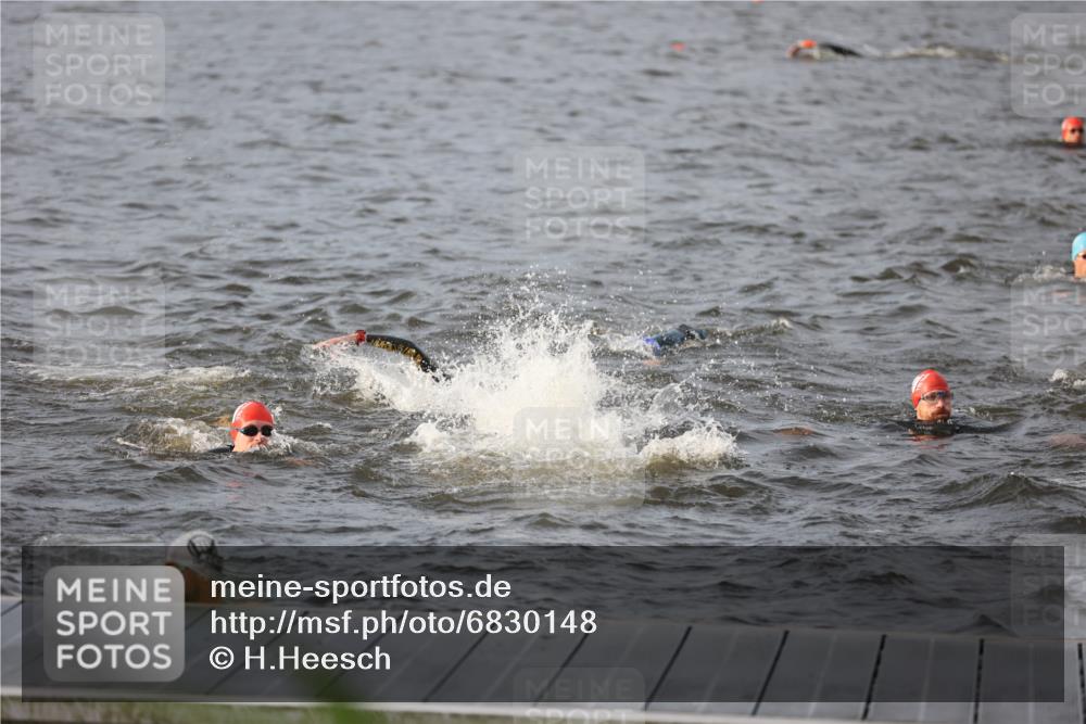 25.08.2024 - Elbe Triathlon Hamburg H.Heesch http://msf.ph/oto/6830148 25.08.2024 07:56:11 Schwimmen  meine-sportfotos.de