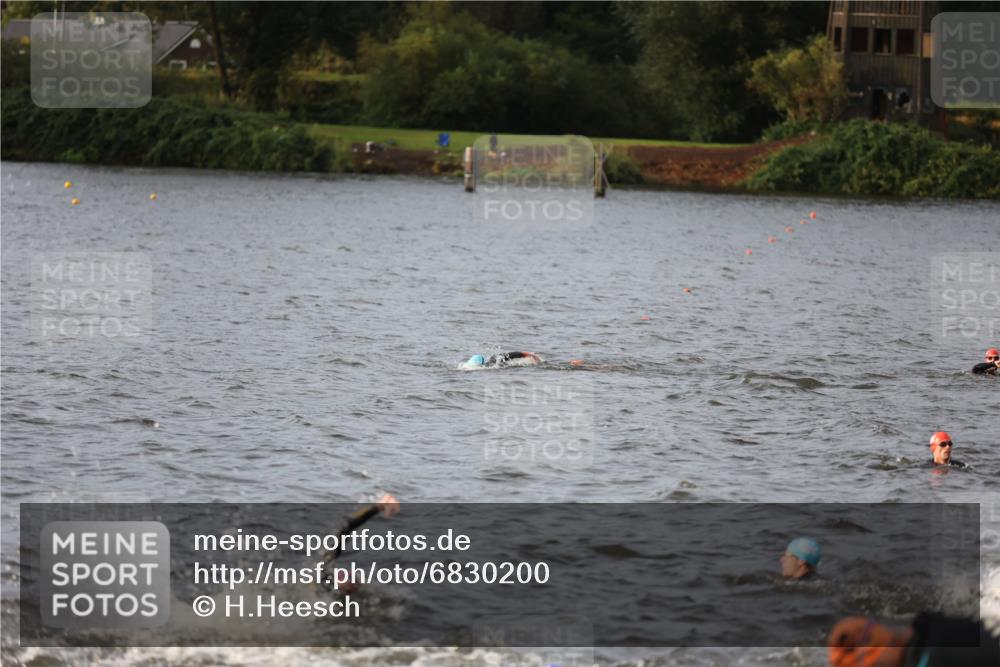 25.08.2024 - Elbe Triathlon Hamburg H.Heesch http://msf.ph/oto/6830200 25.08.2024 07:56:13 Schwimmen  meine-sportfotos.de