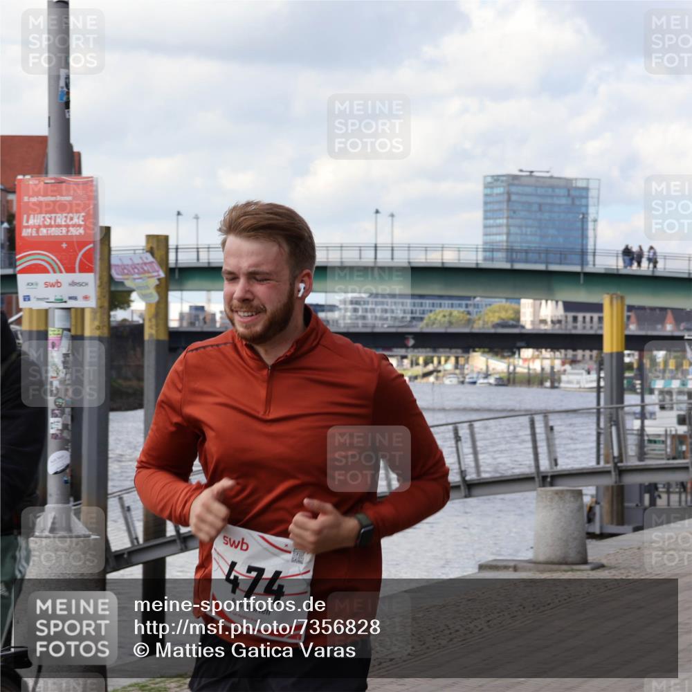 06.10.2024 - 19. swb-Marathon Bremen Matties Gatica Varas http://msf.ph/oto/7356828 06.10.2024 14:10:35 Laufen 6, 2024, 474 meine-sportfotos.de