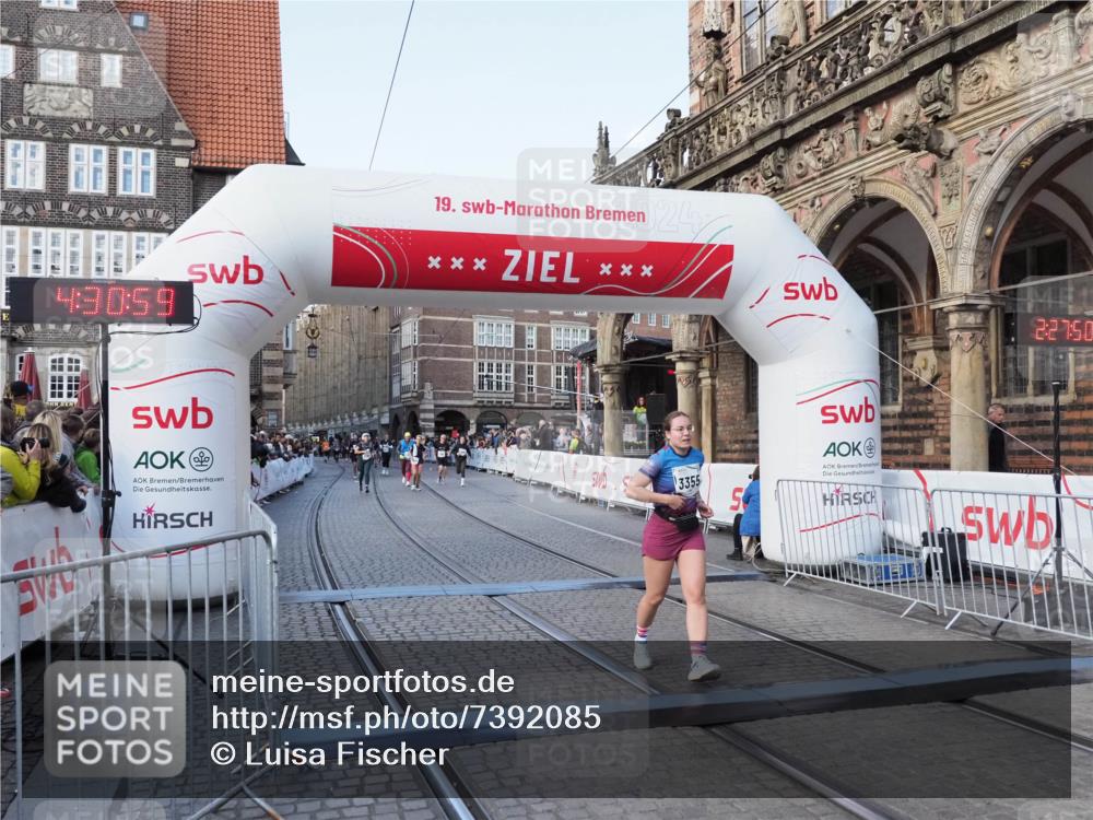 06.10.2024 - 19. swb-Marathon Bremen Luisa Fischer http://msf.ph/oto/7392085 06.10.2024 14:00:59 Ziel 2789, 3355, 4650, 5347 meine-sportfotos.de