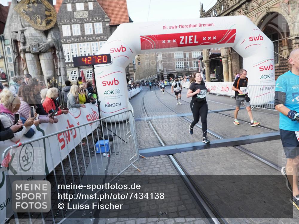 06.10.2024 - 19. swb-Marathon Bremen Luisa Fischer http://msf.ph/oto/7434138 06.10.2024 13:57:20 Ziel 168, 461, 1444, 1508, 3565, 5267, 6005, 6869 meine-sportfotos.de