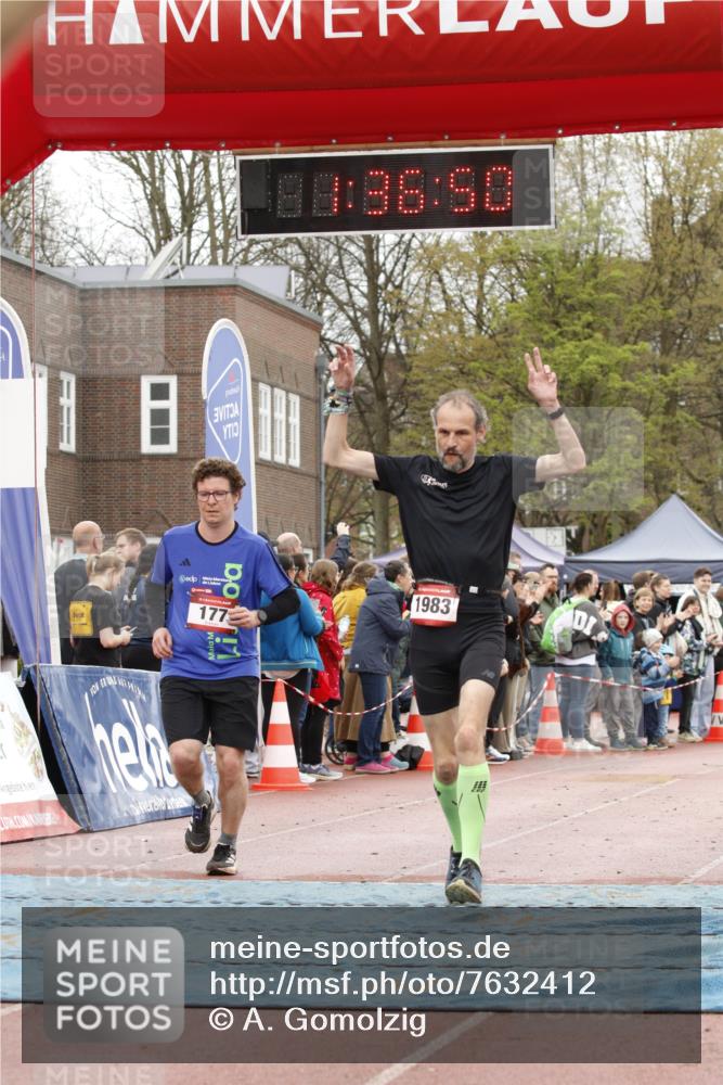 13.04.2025 - Hammer Lauf A. Gomolzig http://msf.ph/oto/7632412 13.04.2025 12:36:48 Ziel 177, 1044, 1090, 1208, 1225, 1344, 1983 meine-sportfotos.de