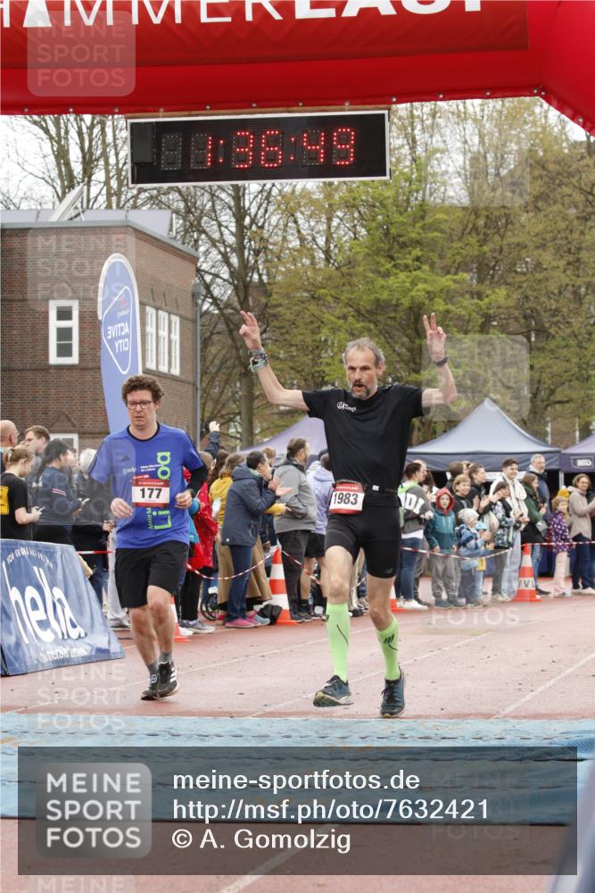 13.04.2025 - Hammer Lauf A. Gomolzig http://msf.ph/oto/7632421 13.04.2025 12:36:48 Ziel 177, 1044, 1090, 1208, 1225, 1344, 1983 meine-sportfotos.de