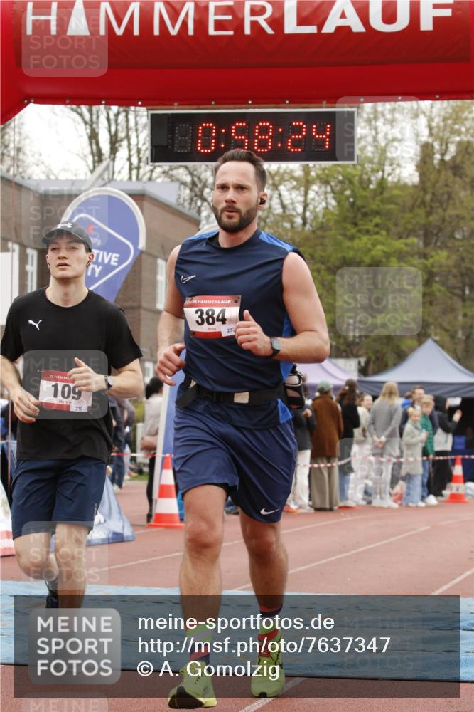 13.04.2025 - Hammer Lauf A. Gomolzig http://msf.ph/oto/7637347 13.04.2025 11:58:23 Ziel 109, 384, 609, 945 meine-sportfotos.de