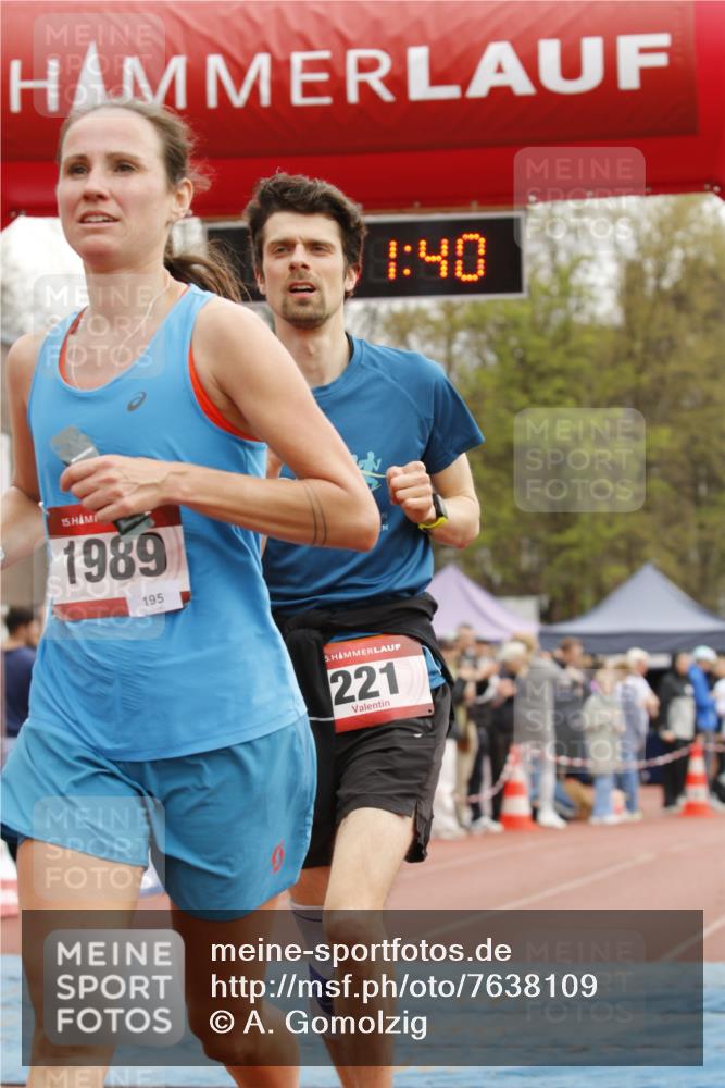 13.04.2025 - Hammer Lauf A. Gomolzig http://msf.ph/oto/7638109 13.04.2025 11:51:39 Ziel 221, 532, 579, 1940, 1989 meine-sportfotos.de