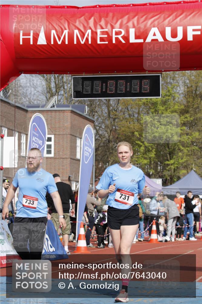 13.04.2025 - Hammer Lauf A. Gomolzig http://msf.ph/oto/7643040 13.04.2025 10:53:15 Ziel 731, 733, 1860 meine-sportfotos.de