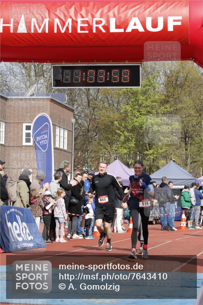 13.04.2025 - Hammer Lauf A. Gomolzig http://msf.ph/oto/7643410 13.04.2025 10:49:57 Ziel 116, 664, 665 meine-sportfotos.de