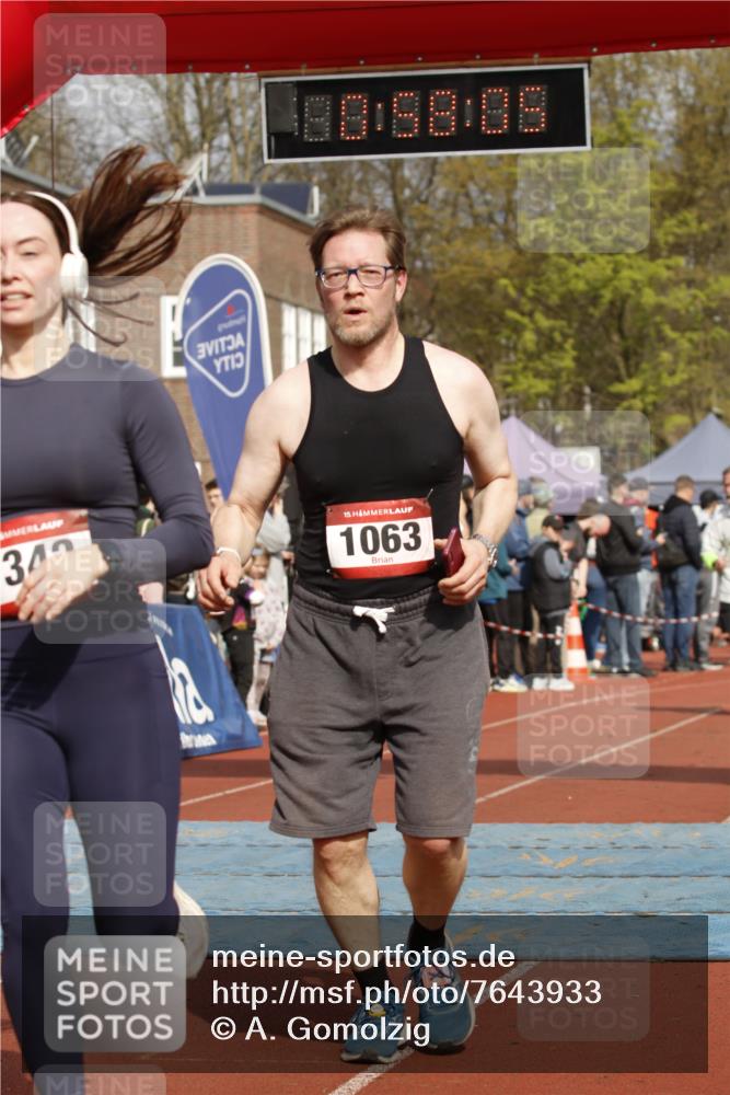 13.04.2025 - Hammer Lauf A. Gomolzig http://msf.ph/oto/7643933 13.04.2025 10:44:05 Ziel 157, 743, 1063, 1068, 1183, 1323, 1342, 1792 meine-sportfotos.de