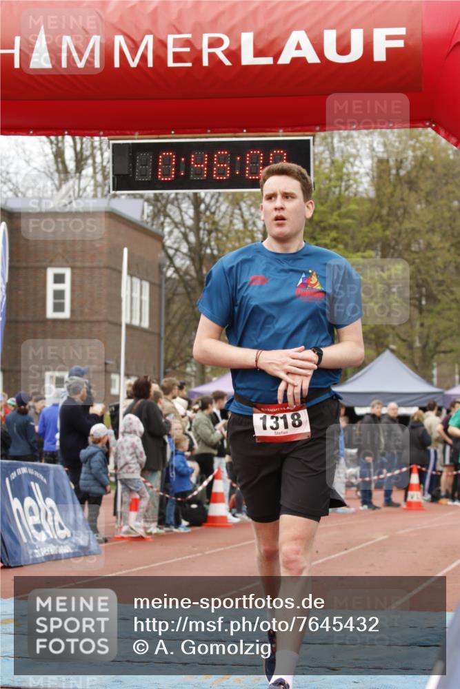 13.04.2025 - Hammer Lauf A. Gomolzig http://msf.ph/oto/7645432 13.04.2025 10:32:00 Ziel 214, 518, 1318, 1763 meine-sportfotos.de