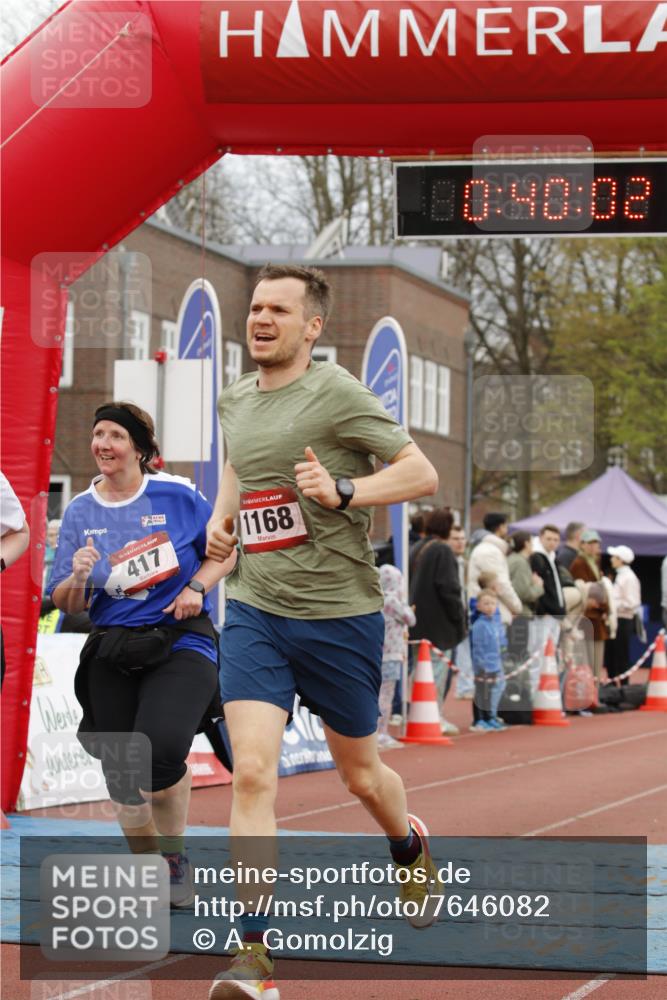 13.04.2025 - Hammer Lauf A. Gomolzig http://msf.ph/oto/7646082 13.04.2025 10:26:02 Ziel 417, 418, 1168, 1966 meine-sportfotos.de