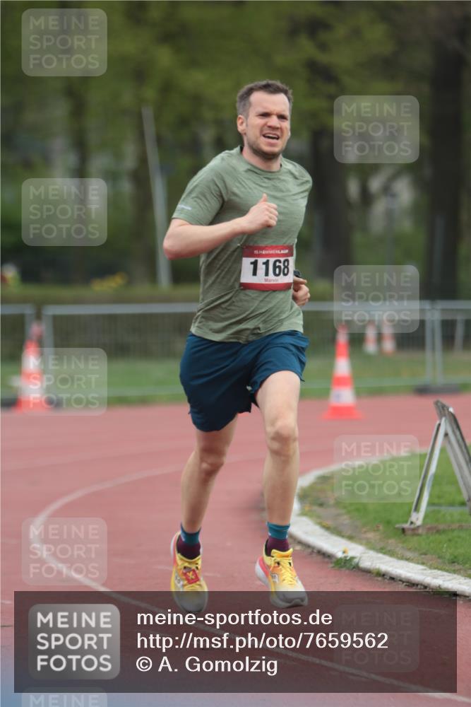 13.04.2025 - Hammer Lauf A. Gomolzig http://msf.ph/oto/7659562 13.04.2025 10:26:01 Ziel 417, 418, 1168, 1966 meine-sportfotos.de