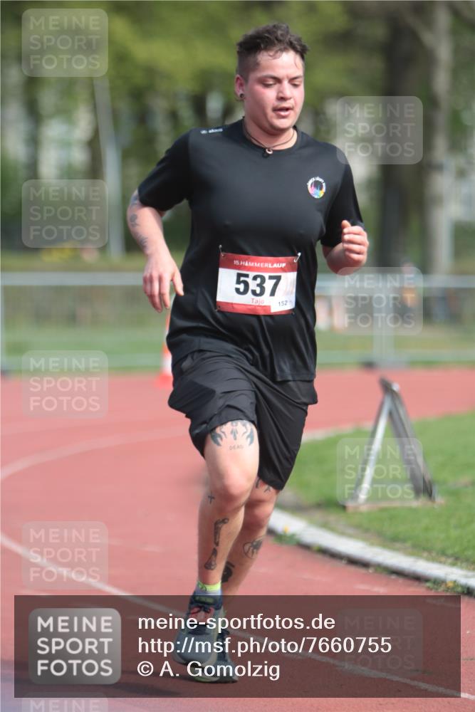13.04.2025 - Hammer Lauf A. Gomolzig http://msf.ph/oto/7660755 13.04.2025 10:40:21 Ziel 537, 1796 meine-sportfotos.de