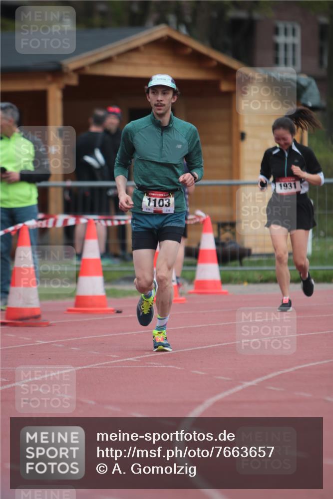 13.04.2025 - Hammer Lauf A. Gomolzig http://msf.ph/oto/7663657 13.04.2025 11:34:58 Ziel 1103, 1931 meine-sportfotos.de