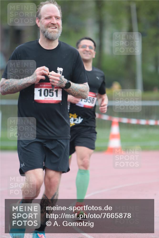 13.04.2025 - Hammer Lauf A. Gomolzig http://msf.ph/oto/7665878 13.04.2025 12:29:01 Ziel 21, 1051, 1930, 1958 meine-sportfotos.de