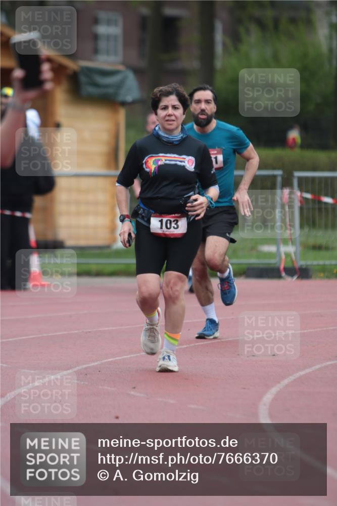 13.04.2025 - Hammer Lauf A. Gomolzig http://msf.ph/oto/7666370 13.04.2025 12:40:26 Ziel 103, 831, 832, 1761 meine-sportfotos.de