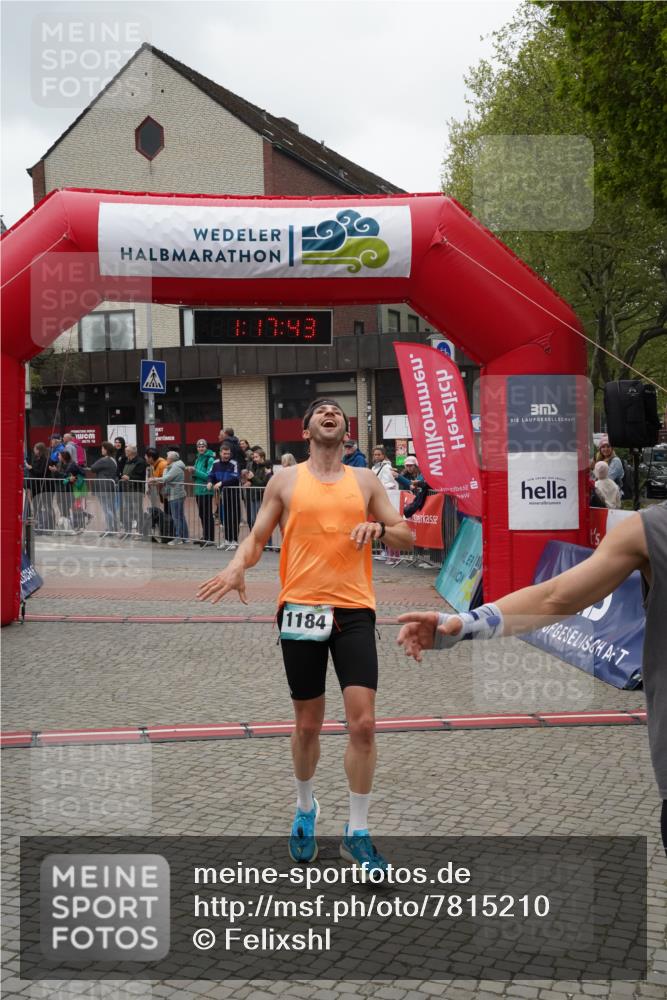 04.05.2025 - 8. Wedeler Halbmarathon Felixshl http://msf.ph/oto/7815210 04.05.2025 11:17:41 Ziel 1184, 1207 meine-sportfotos.de