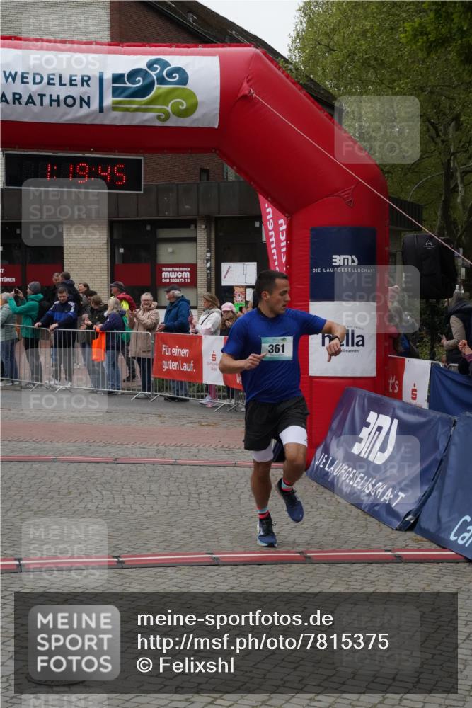 04.05.2025 - 8. Wedeler Halbmarathon Felixshl http://msf.ph/oto/7815375 04.05.2025 11:19:43 Ziel 361, 534 meine-sportfotos.de
