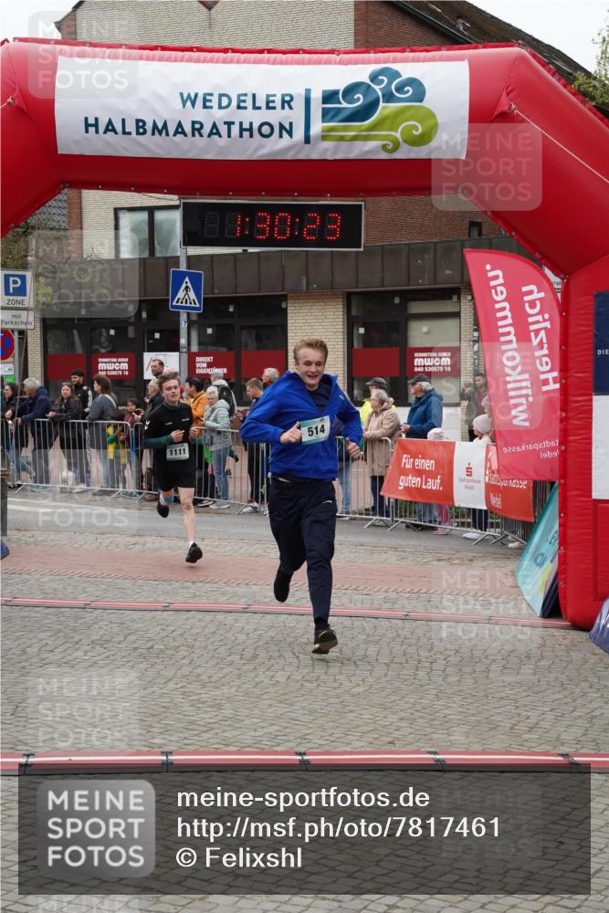 04.05.2025 - 8. Wedeler Halbmarathon Felixshl http://msf.ph/oto/7817461 04.05.2025 11:30:21 Ziel 514, 1111 meine-sportfotos.de