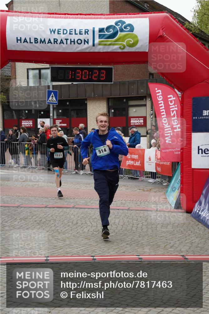 04.05.2025 - 8. Wedeler Halbmarathon Felixshl http://msf.ph/oto/7817463 04.05.2025 11:30:21 Ziel 514, 1111 meine-sportfotos.de