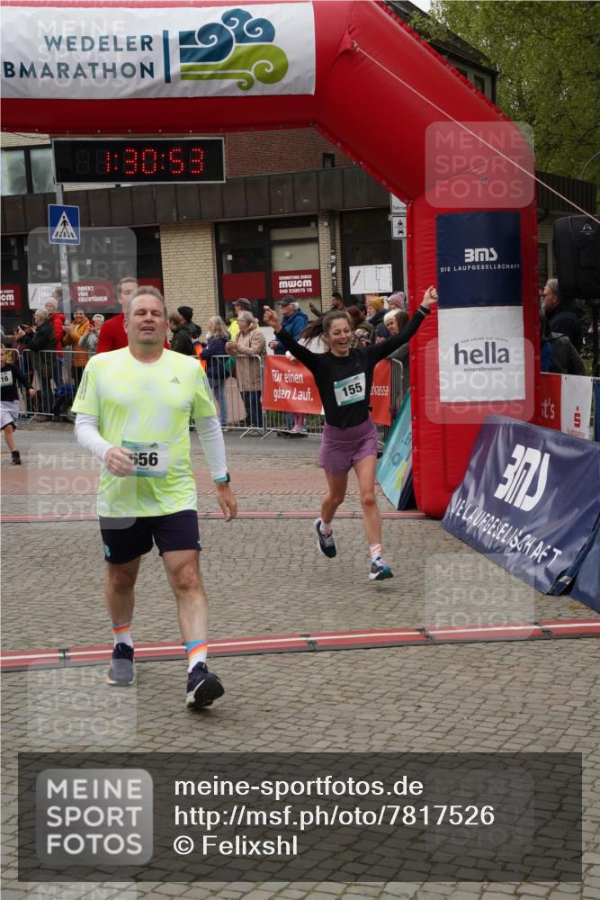 04.05.2025 - 8. Wedeler Halbmarathon Felixshl http://msf.ph/oto/7817526 04.05.2025 11:30:51 Ziel 155, 610, 616, 656, 659, 996 meine-sportfotos.de
