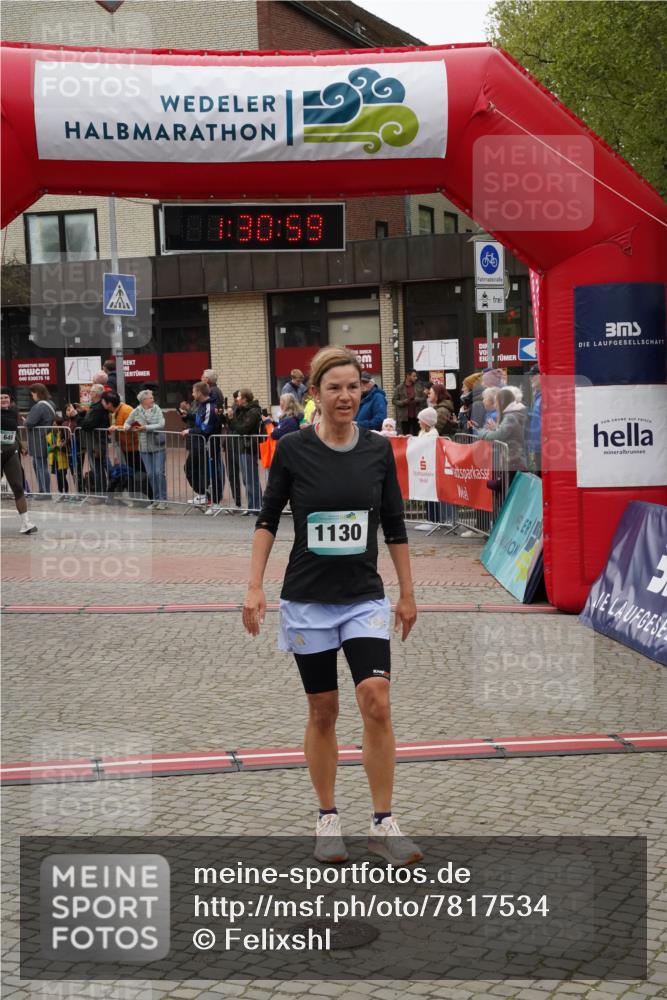 04.05.2025 - 8. Wedeler Halbmarathon Felixshl http://msf.ph/oto/7817534 04.05.2025 11:30:57 Ziel 155, 610, 616, 649, 1130 meine-sportfotos.de