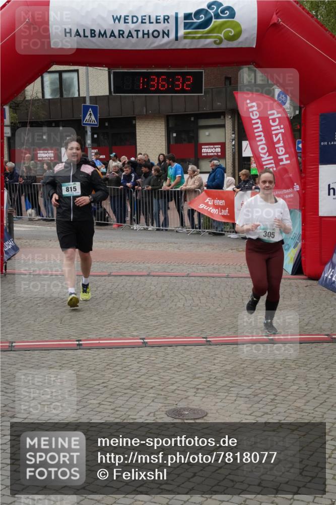 04.05.2025 - 8. Wedeler Halbmarathon Felixshl http://msf.ph/oto/7818077 04.05.2025 11:36:30 Ziel 31, 305, 397, 563, 815 meine-sportfotos.de