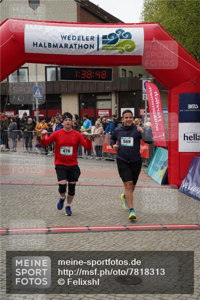 04.05.2025 - 8. Wedeler Halbmarathon Felixshl http://msf.ph/oto/7818313 04.05.2025 11:38:46 Ziel 225, 476, 569 meine-sportfotos.de