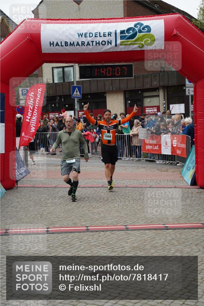 04.05.2025 - 8. Wedeler Halbmarathon Felixshl http://msf.ph/oto/7818417 04.05.2025 11:40:05 Ziel 331, 624 meine-sportfotos.de