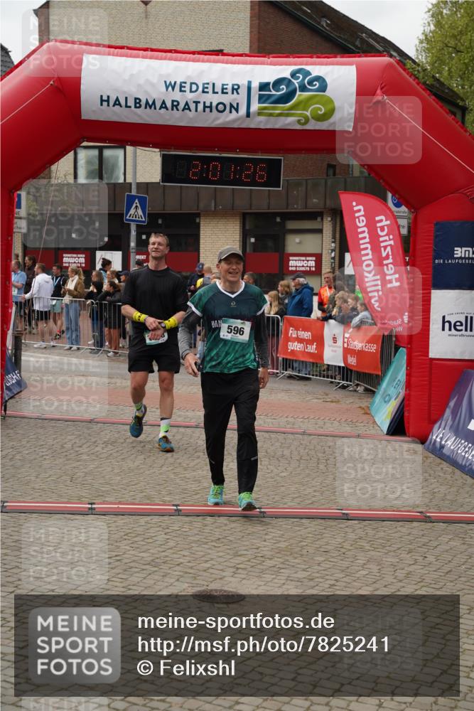 04.05.2025 - 8. Wedeler Halbmarathon Felixshl http://msf.ph/oto/7825241 04.05.2025 12:01:24 Ziel 596, 768, 1110, 1148 meine-sportfotos.de