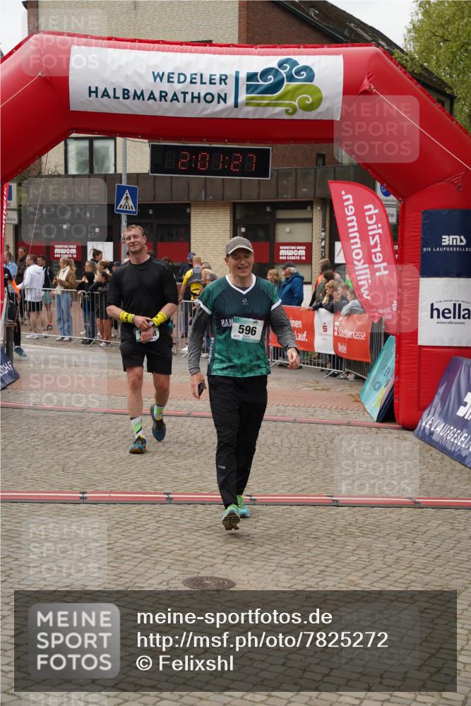 04.05.2025 - 8. Wedeler Halbmarathon Felixshl http://msf.ph/oto/7825272 04.05.2025 12:01:25 Ziel 596, 768, 1110, 1148 meine-sportfotos.de