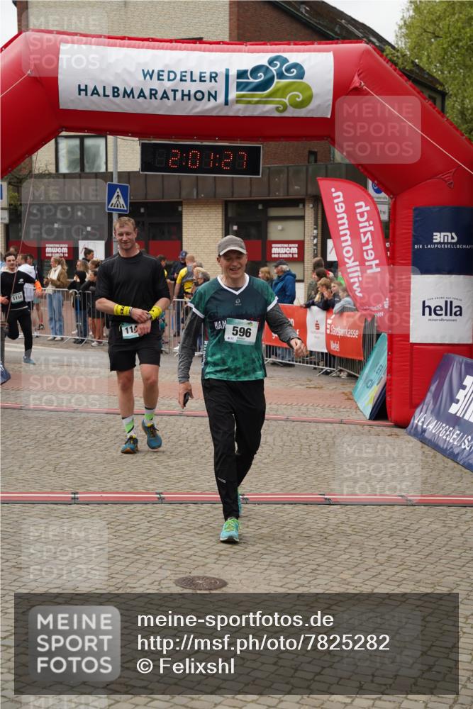 04.05.2025 - 8. Wedeler Halbmarathon Felixshl http://msf.ph/oto/7825282 04.05.2025 12:01:25 Ziel 596, 768, 1110, 1148 meine-sportfotos.de