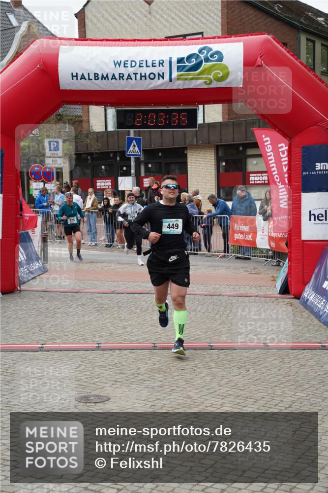 04.05.2025 - 8. Wedeler Halbmarathon Felixshl http://msf.ph/oto/7826435 04.05.2025 12:03:33 Ziel 449, 725 meine-sportfotos.de