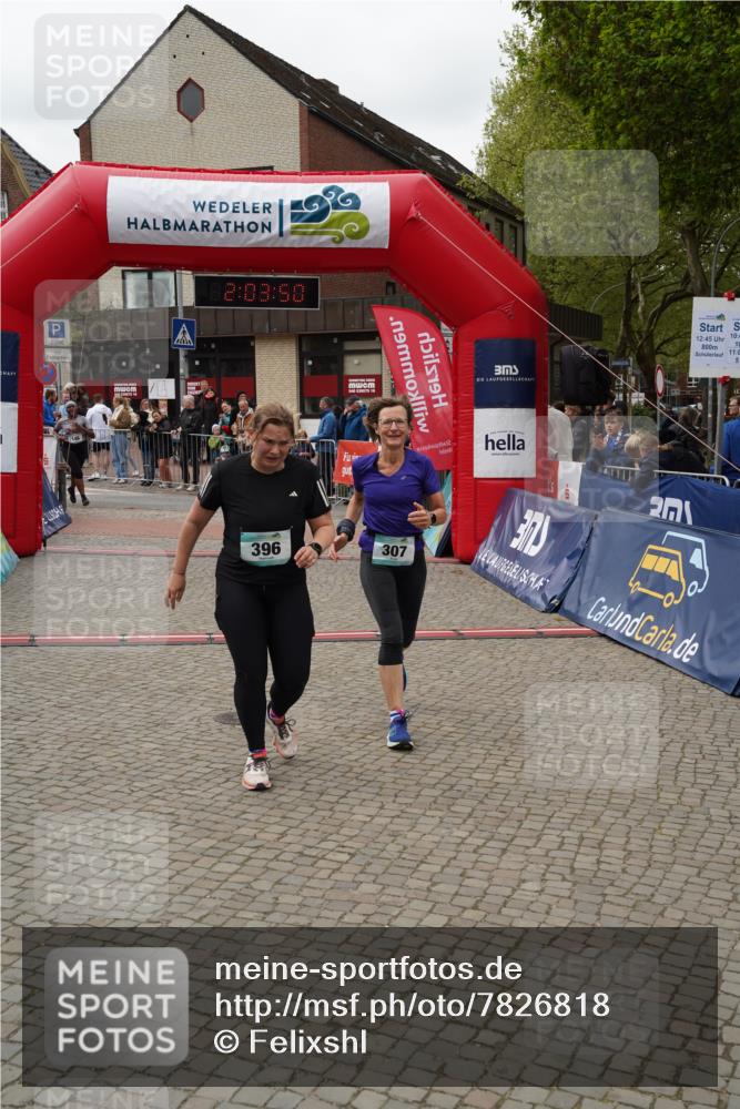04.05.2025 - 8. Wedeler Halbmarathon Felixshl http://msf.ph/oto/7826818 04.05.2025 12:03:48 Ziel 146, 307, 396, 771 meine-sportfotos.de