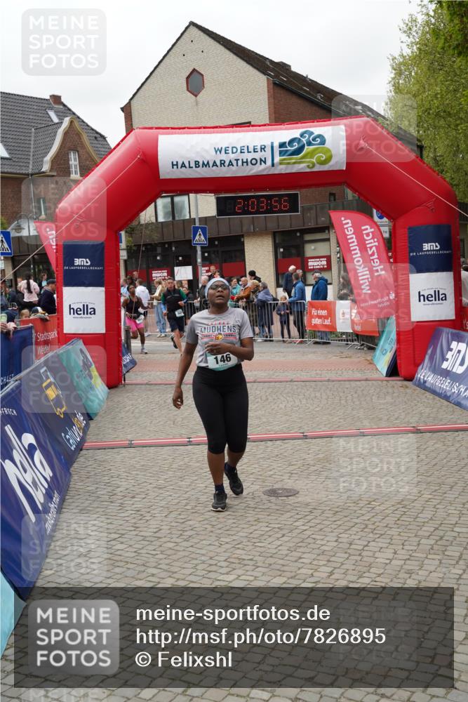 04.05.2025 - 8. Wedeler Halbmarathon Felixshl http://msf.ph/oto/7826895 04.05.2025 12:03:54 Ziel 146, 494, 926 meine-sportfotos.de