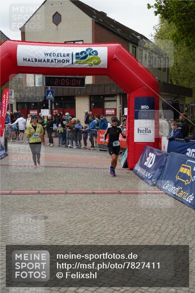 04.05.2025 - 8. Wedeler Halbmarathon Felixshl http://msf.ph/oto/7827411 04.05.2025 12:05:02 Ziel 580, 931 meine-sportfotos.de