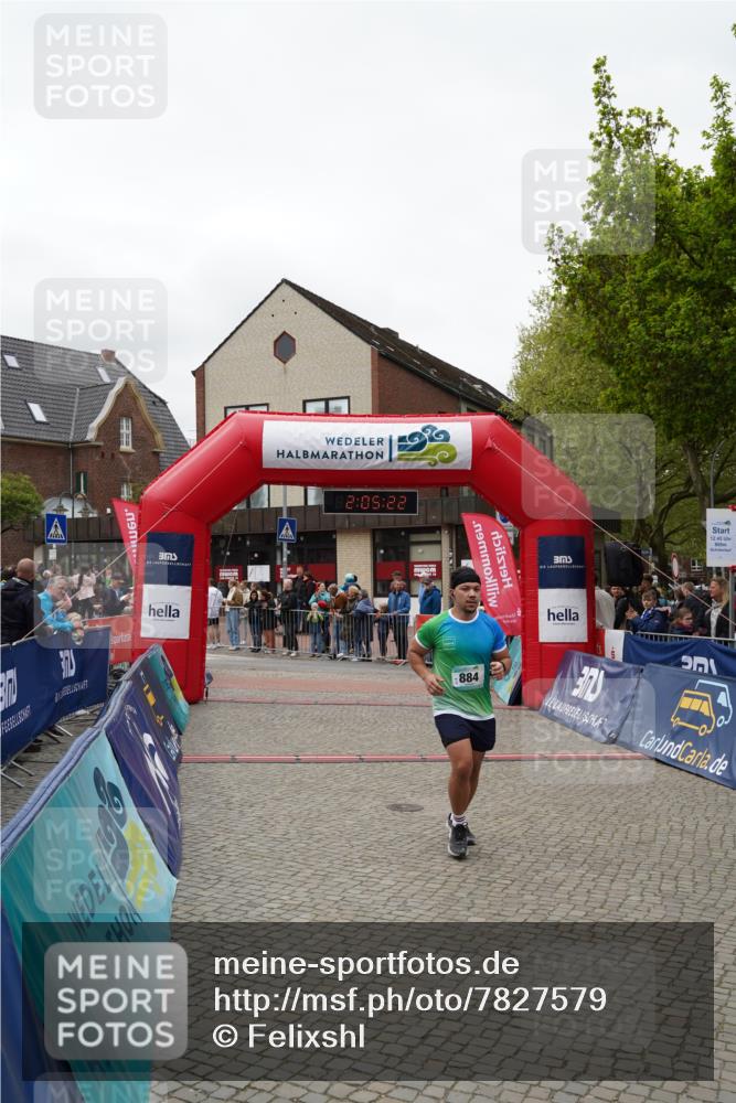 04.05.2025 - 8. Wedeler Halbmarathon Felixshl http://msf.ph/oto/7827579 04.05.2025 12:05:20 Ziel 884 meine-sportfotos.de