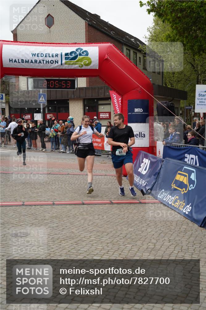 04.05.2025 - 8. Wedeler Halbmarathon Felixshl http://msf.ph/oto/7827700 04.05.2025 12:05:51 Ziel 45, 91, 92 meine-sportfotos.de