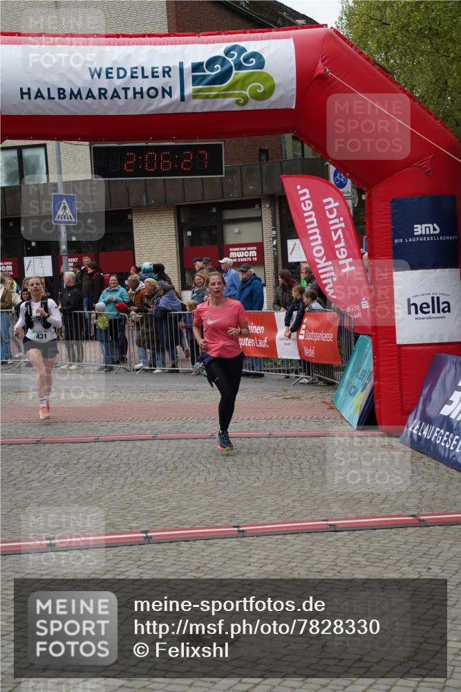 04.05.2025 - 8. Wedeler Halbmarathon Felixshl http://msf.ph/oto/7828330 04.05.2025 12:06:25 Ziel 142, 200, 431 meine-sportfotos.de