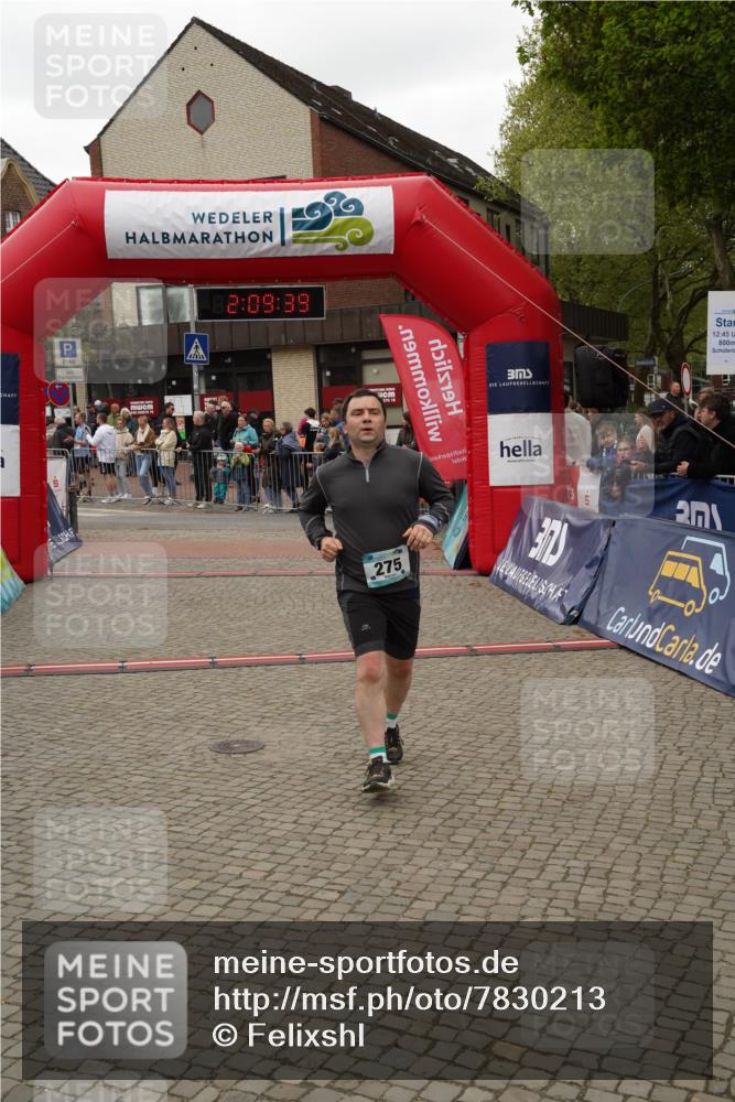 04.05.2025 - 8. Wedeler Halbmarathon Felixshl http://msf.ph/oto/7830213 04.05.2025 12:09:37 Ziel 275 meine-sportfotos.de
