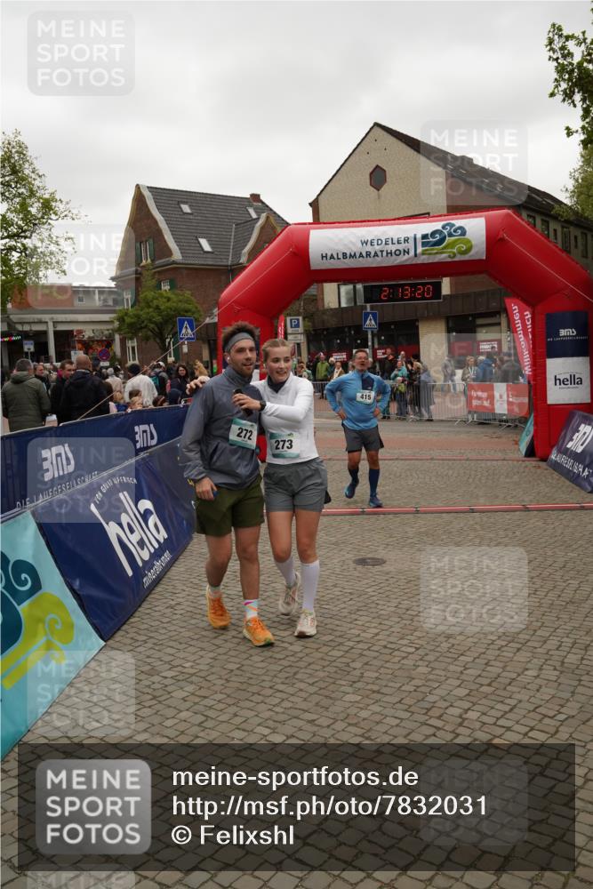 04.05.2025 - 8. Wedeler Halbmarathon Felixshl http://msf.ph/oto/7832031 04.05.2025 12:13:18 Ziel 273, 415 meine-sportfotos.de