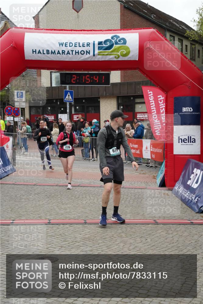 04.05.2025 - 8. Wedeler Halbmarathon Felixshl http://msf.ph/oto/7833115 04.05.2025 12:15:39 Ziel 270, 276, 675 meine-sportfotos.de