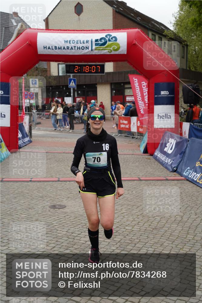 04.05.2025 - 8. Wedeler Halbmarathon Felixshl http://msf.ph/oto/7834268 04.05.2025 12:18:05 Ziel 70 meine-sportfotos.de