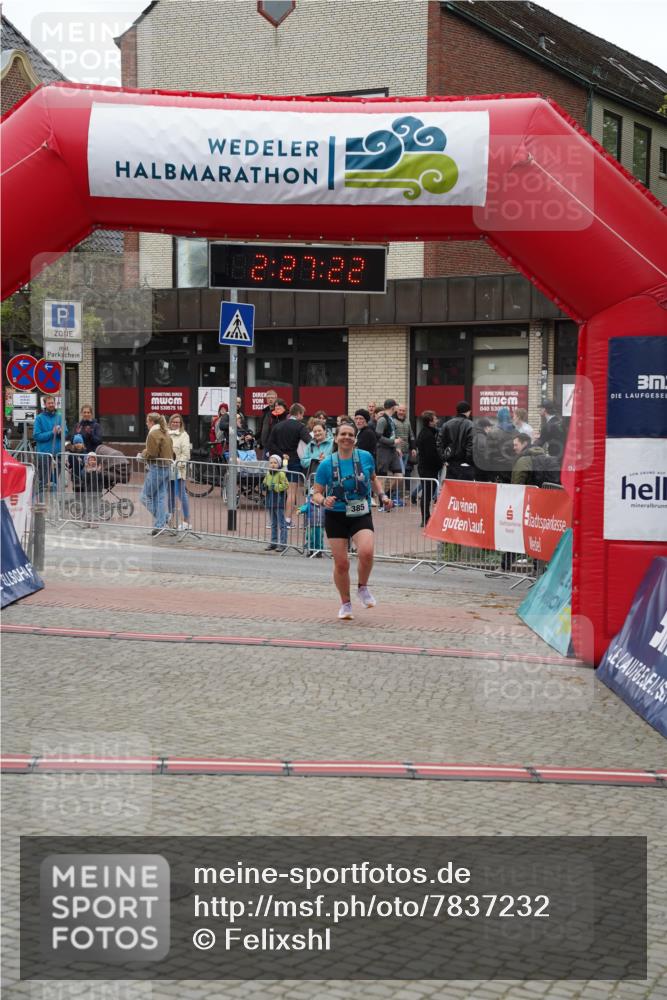 04.05.2025 - 8. Wedeler Halbmarathon Felixshl http://msf.ph/oto/7837232 04.05.2025 12:27:20 Ziel 385 meine-sportfotos.de