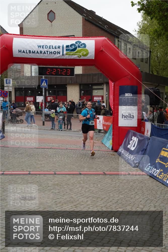 04.05.2025 - 8. Wedeler Halbmarathon Felixshl http://msf.ph/oto/7837244 04.05.2025 12:27:21 Ziel 385 meine-sportfotos.de