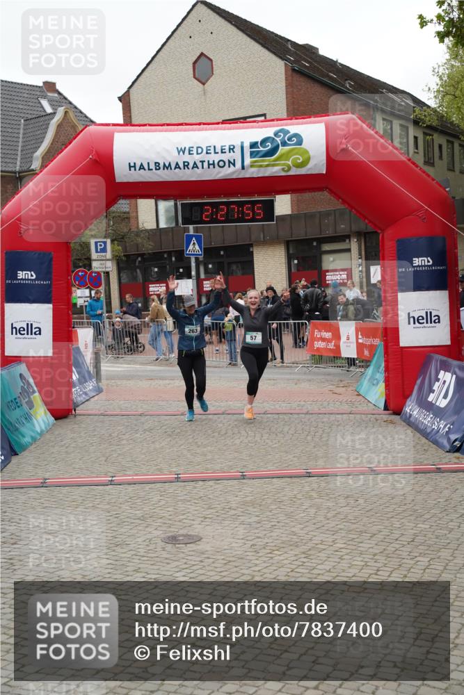 04.05.2025 - 8. Wedeler Halbmarathon Felixshl http://msf.ph/oto/7837400 04.05.2025 12:27:53 Ziel 57, 263 meine-sportfotos.de