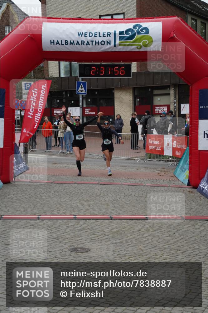 04.05.2025 - 8. Wedeler Halbmarathon Felixshl http://msf.ph/oto/7838887 04.05.2025 12:31:54 Ziel 260, 262 meine-sportfotos.de